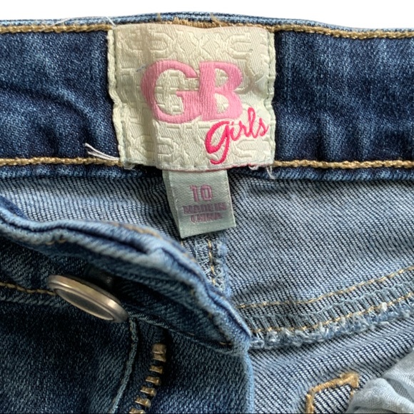 GB Girls Fringed Ceopped Denim - Picture 5 of 8